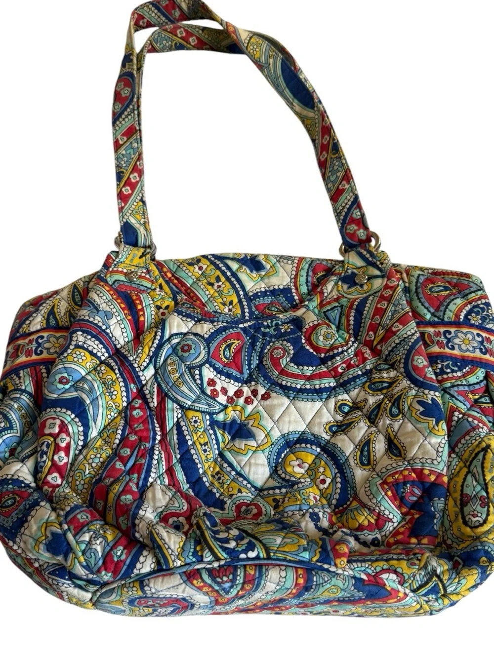 Vera Bradley Quilted “Marina Paisley” Shoulder Tote